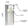 Alpine Industries Elbow Press Liquid/Gel Hand Sanitizer/Soap Dispenser, 1000mL, PK2 4322